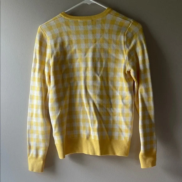 Draper James Yellow Plaid Women's Cardigan - Picture 4 of 4